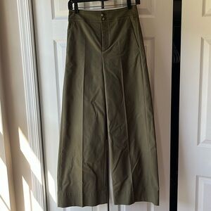 J Crew Wide Leg Army Green Pant - NEVER WORN